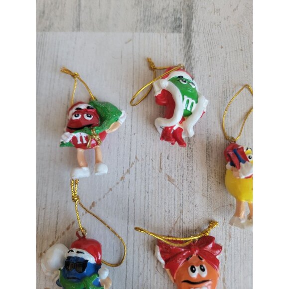 Mini M&M candy santa claus set ornament Xmas - Picture 3 of 5